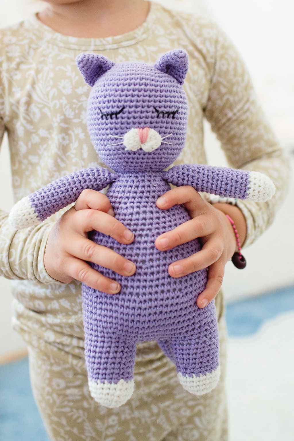 Kit the Cat Sleepover Friend plush toy with sleeping bag for kids' bedtime comfort and cuddles
