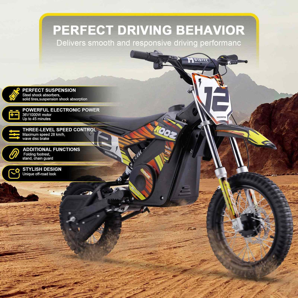 36V Lithium Mini Dirt Bike 1000W