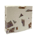 Crystal infused natural soap bar with bath crystals and natural oils for hydrated, glowing skin