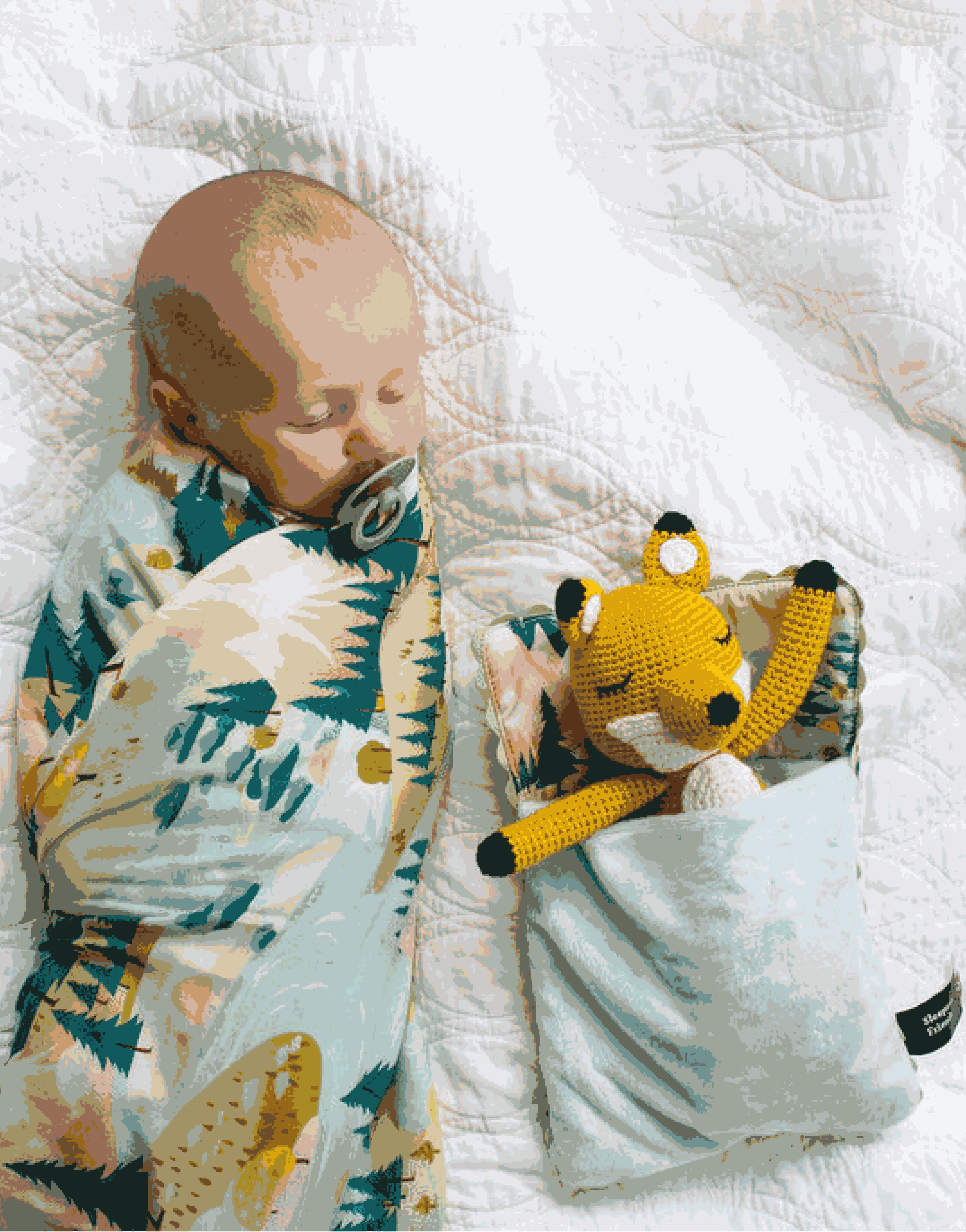 Enchanted River Bundles baby blanket and sensory ribbon sleeping bag gift set for expecting families