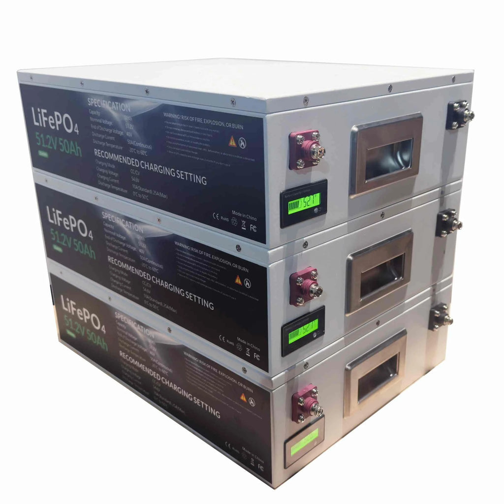 24V 100Ah LiFePO4 Battery with Active Balance & 100A BMS