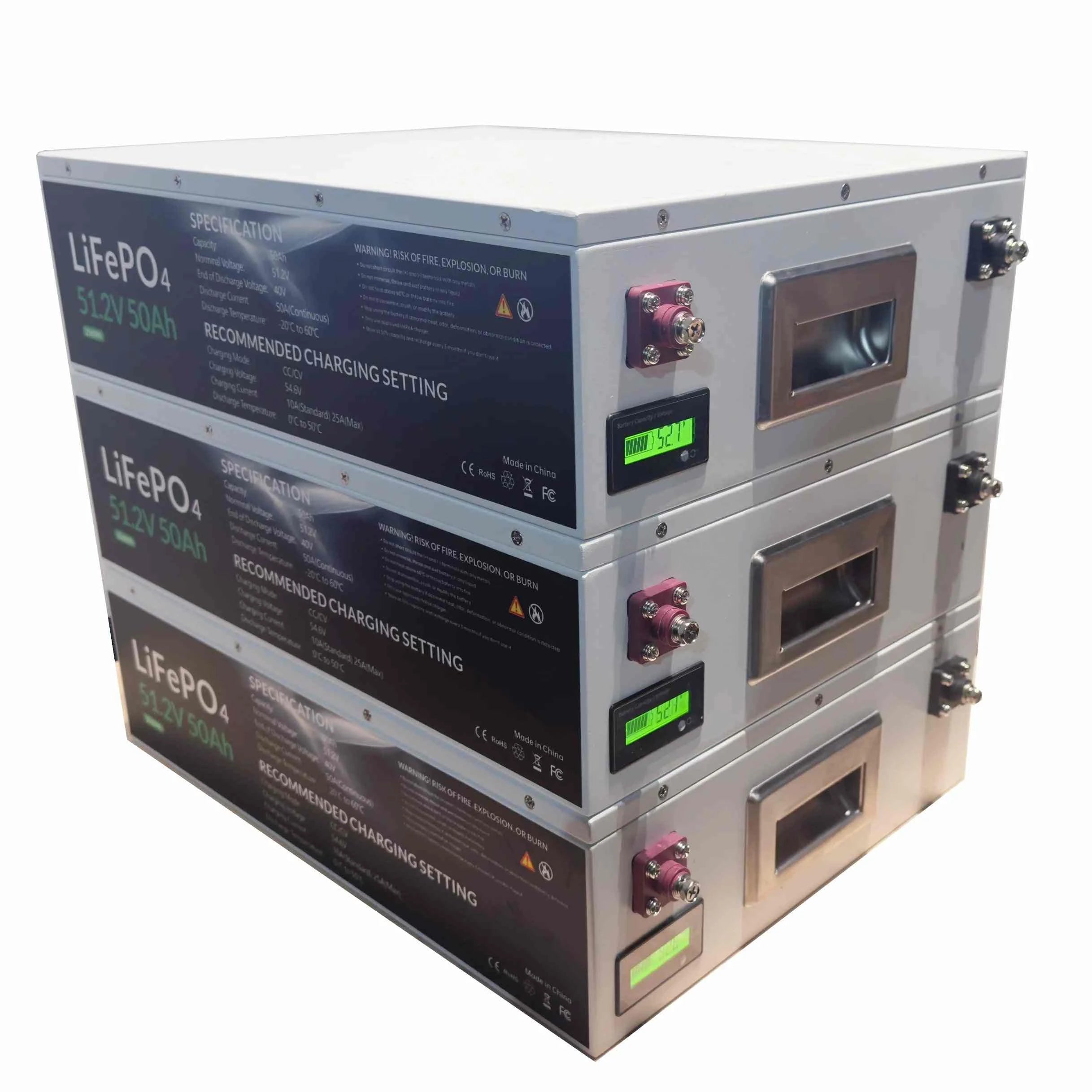 24V 100Ah LiFePO4 Battery with Active Balance & 100A BMS