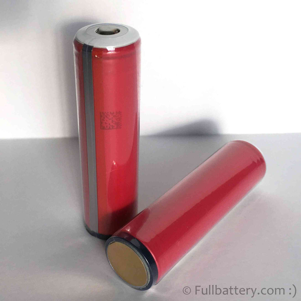 NCR18650GA Protected Button Top 18650 lithium cell; 5A, 3500 mAh