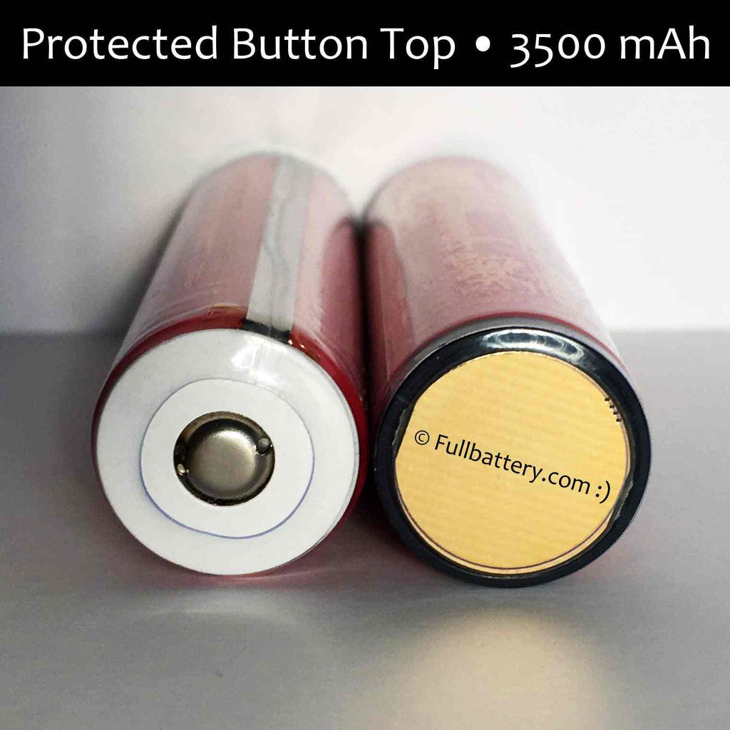 NCR18650GA protected button top lithium battery cell 3500mAh 5A Panasonic Sanyo
