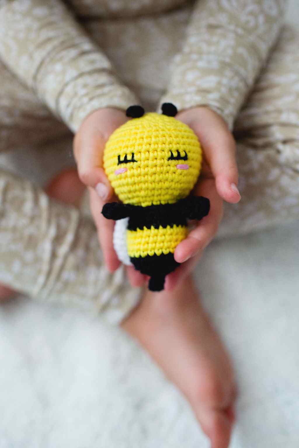 Lil Buzz the Bee Sleepover Friend plush toy for cuddles and sweet dreams