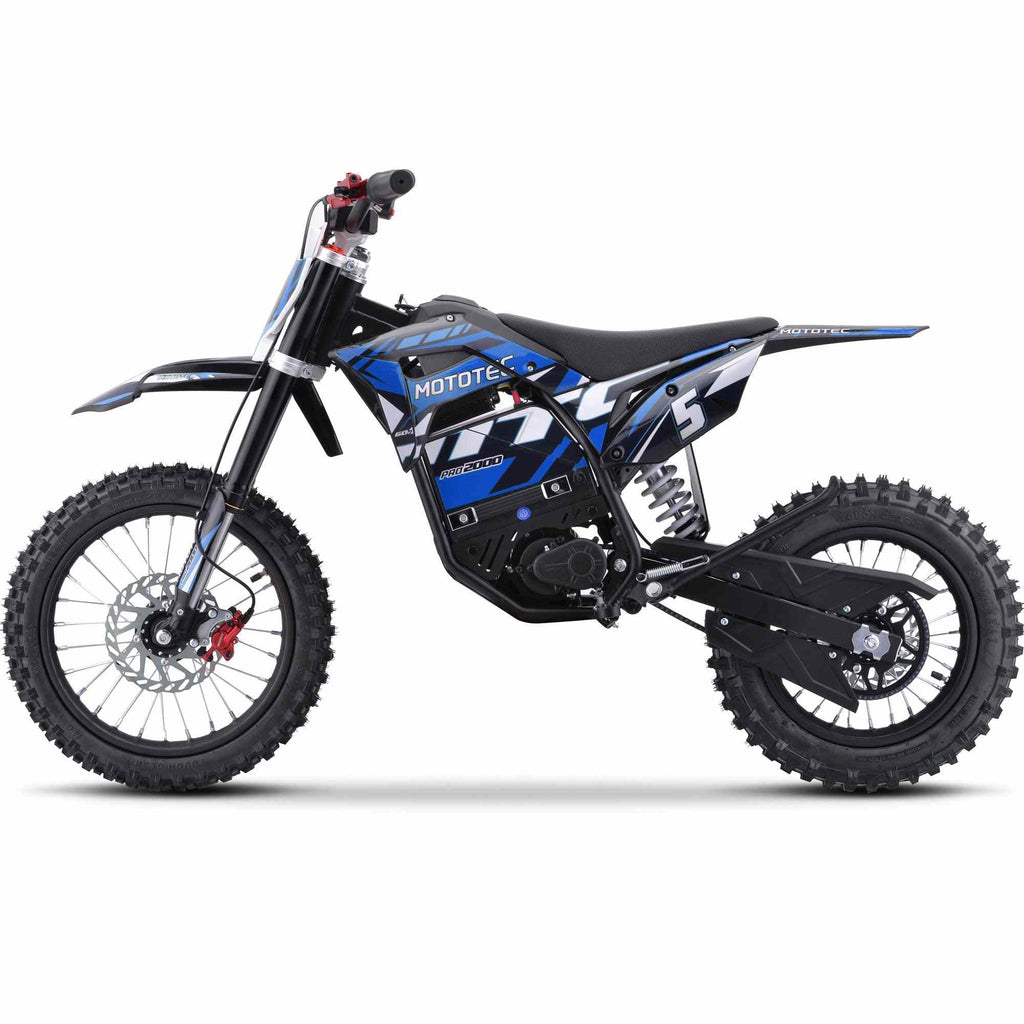60V 2 kW Lithium Electric Dirt Bike (2,000 Watts)