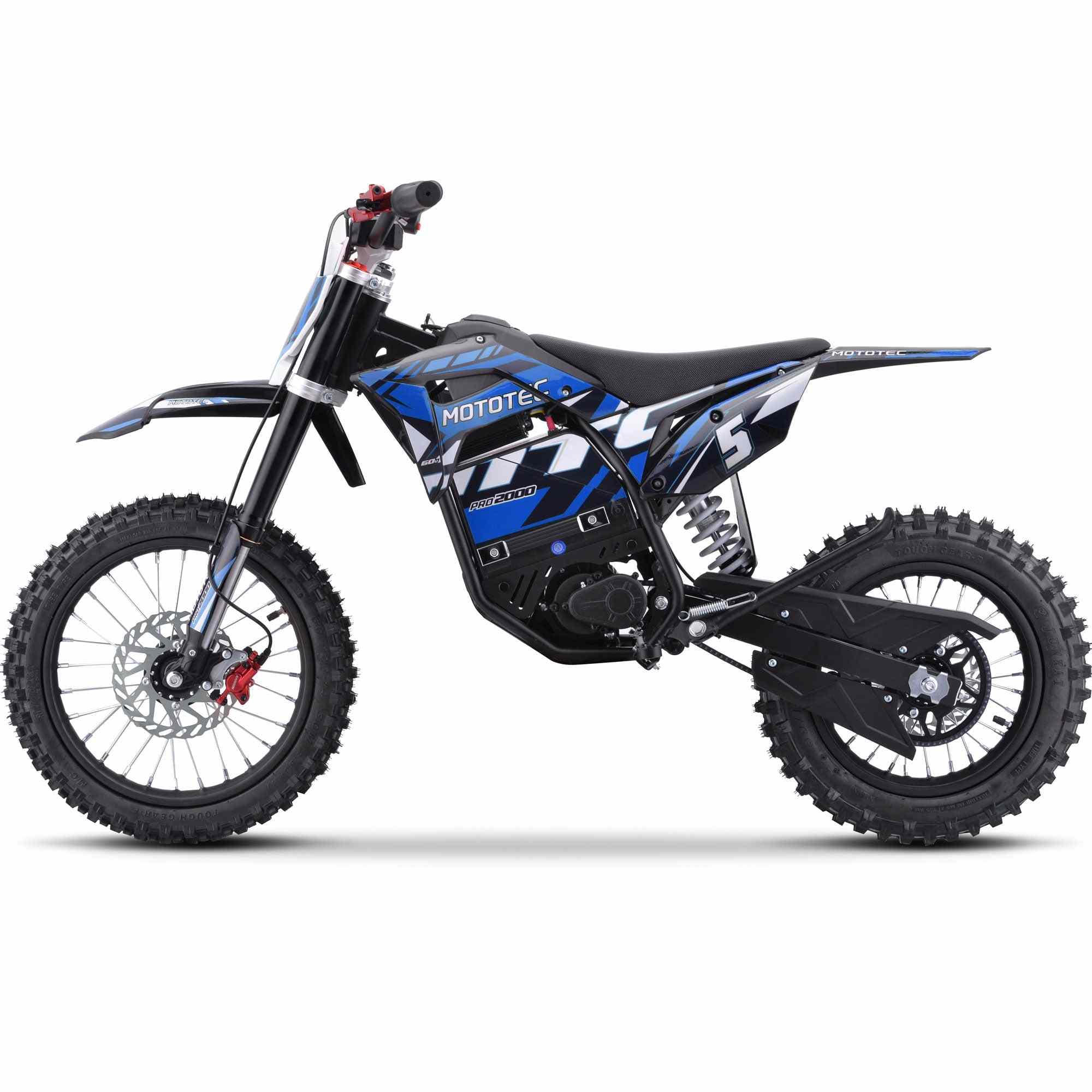 60V 2 kW Lithium Electric Dirt Bike (2,000 Watts)
