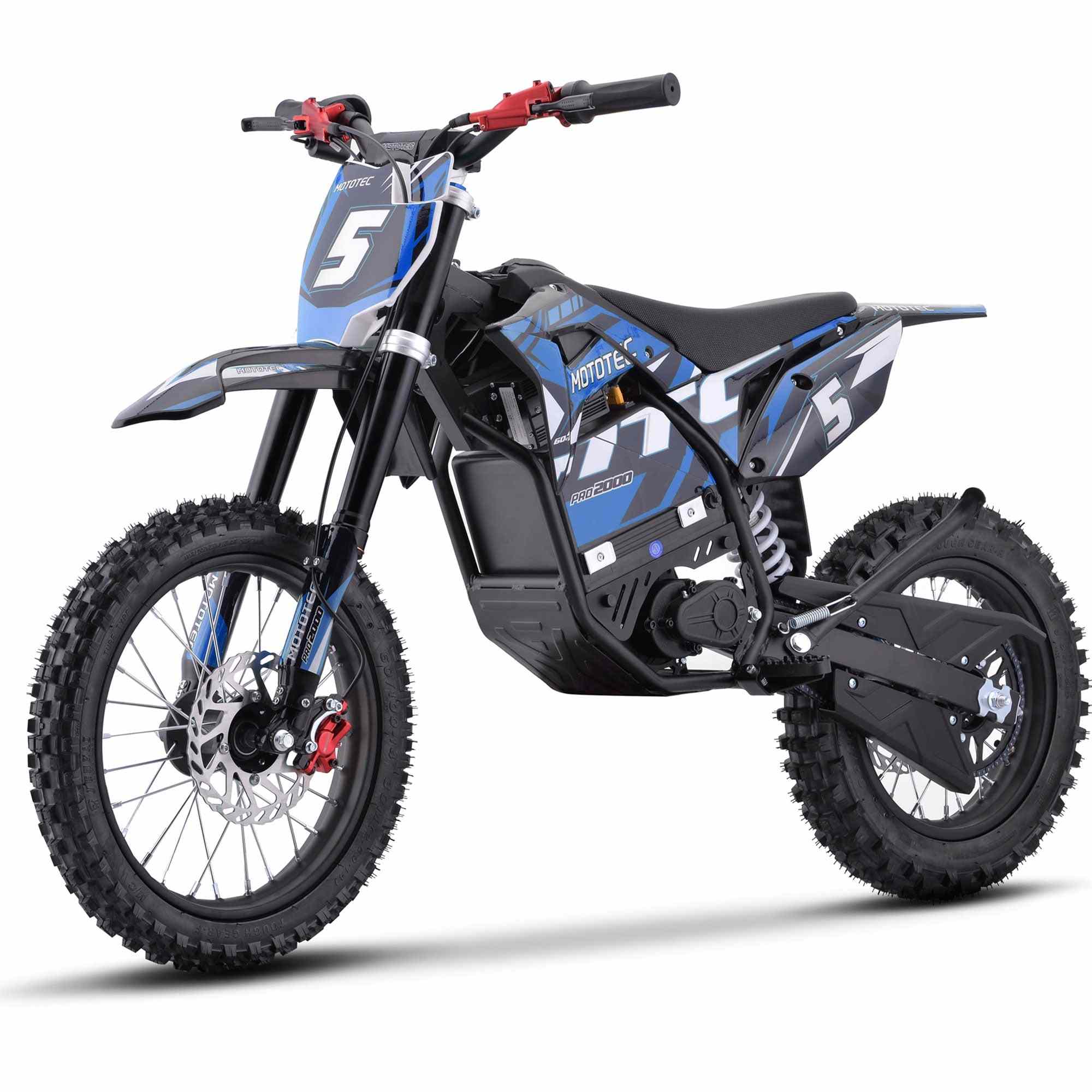 60V 2 kW Lithium Electric Dirt Bike (2,000 Watts)