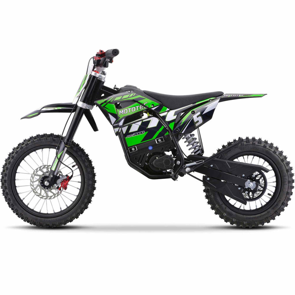 60V 2 kW Lithium Electric Dirt Bike (2,000 Watts)