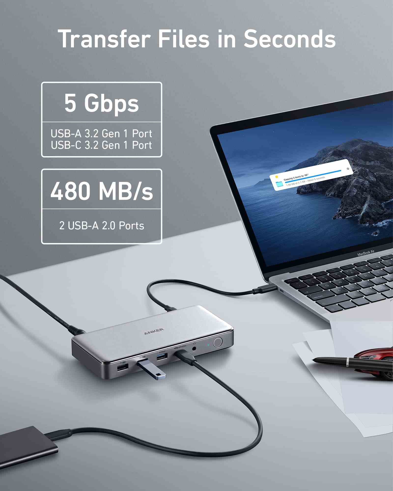 Anker <b>563</b> USB-C Docking Station (10-in-1)