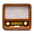 Retro vintage radio with Bluetooth, AUX, and wooden case
