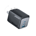 Anker Prime 67W GaN Wall Charger with 3 ports including 2 USB-C and 1 USB-A for fast charging