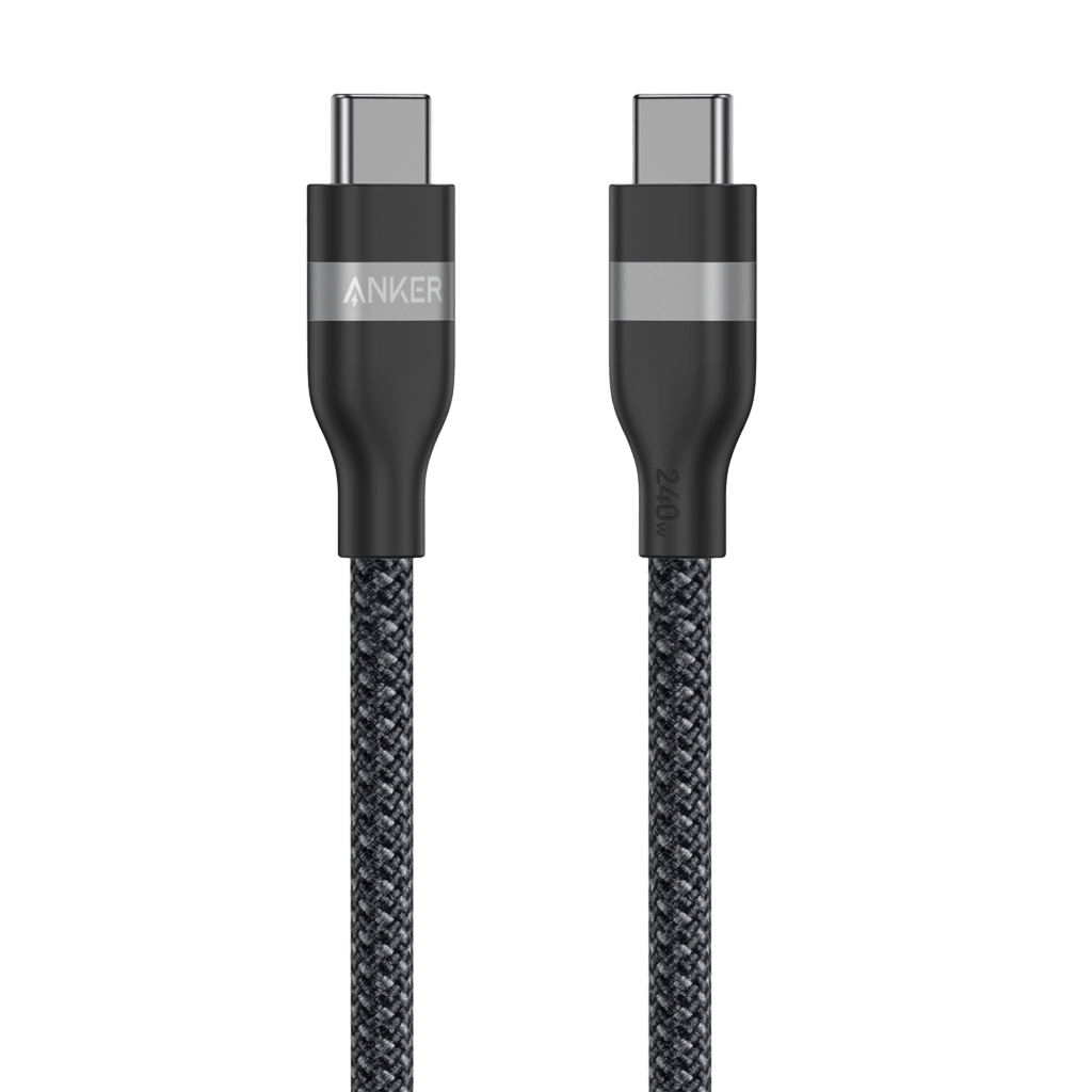 Anker USB-C to USB-C Cable upcycled braided 240W fast charging durable eco-friendly design