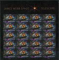 Sheet of 20 James Webb Space Telescope forever stamps