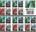 2023 Snowglobes Christmas Forever Stamps booklet of 20 stamps
