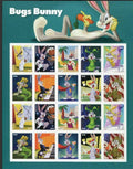 USA Bugs Bunny Forever first class stamps sheet with 20 stamps