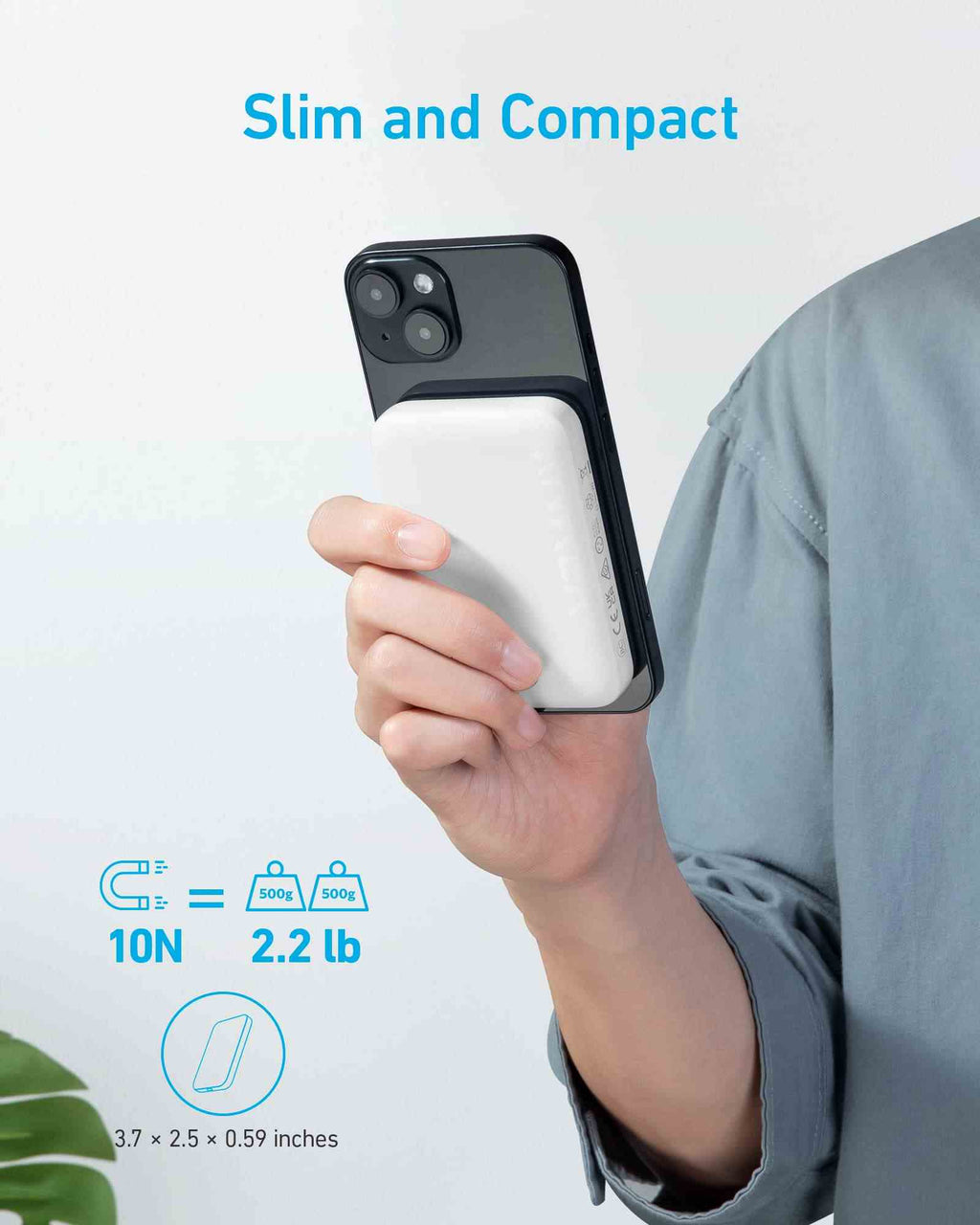 Anker <b>321</b> MagGo Battery (PowerCore Magnetic 5K)