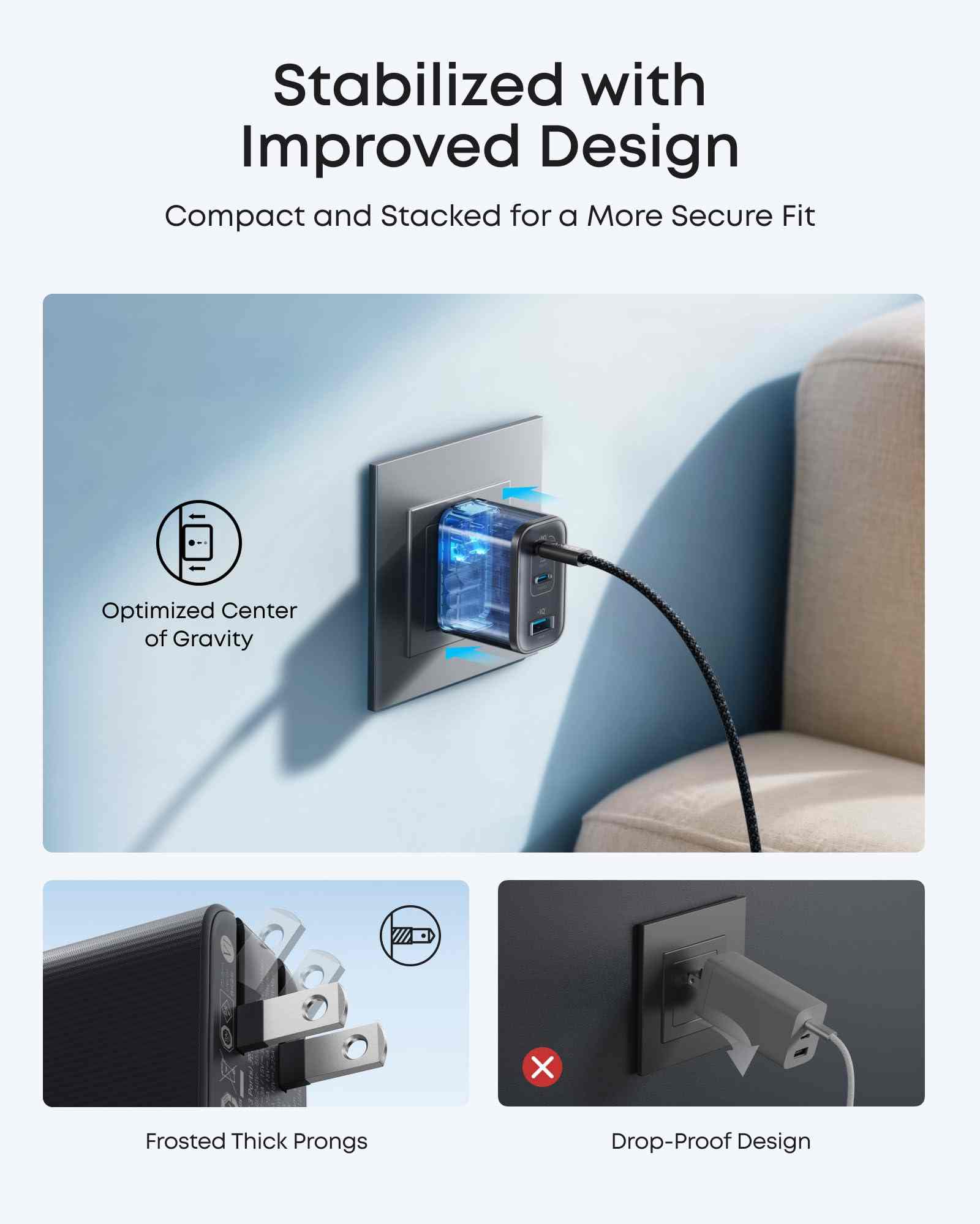 Anker Nano Charger (70W, 3 Ports)