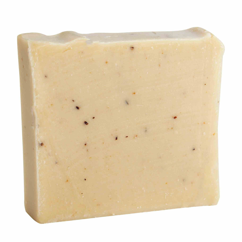 About Face Beauty Bar made with organic olive oil, hawthorn berries, chamomile, and St. John's wort for nourishing, soothing, and anti-aging skincare