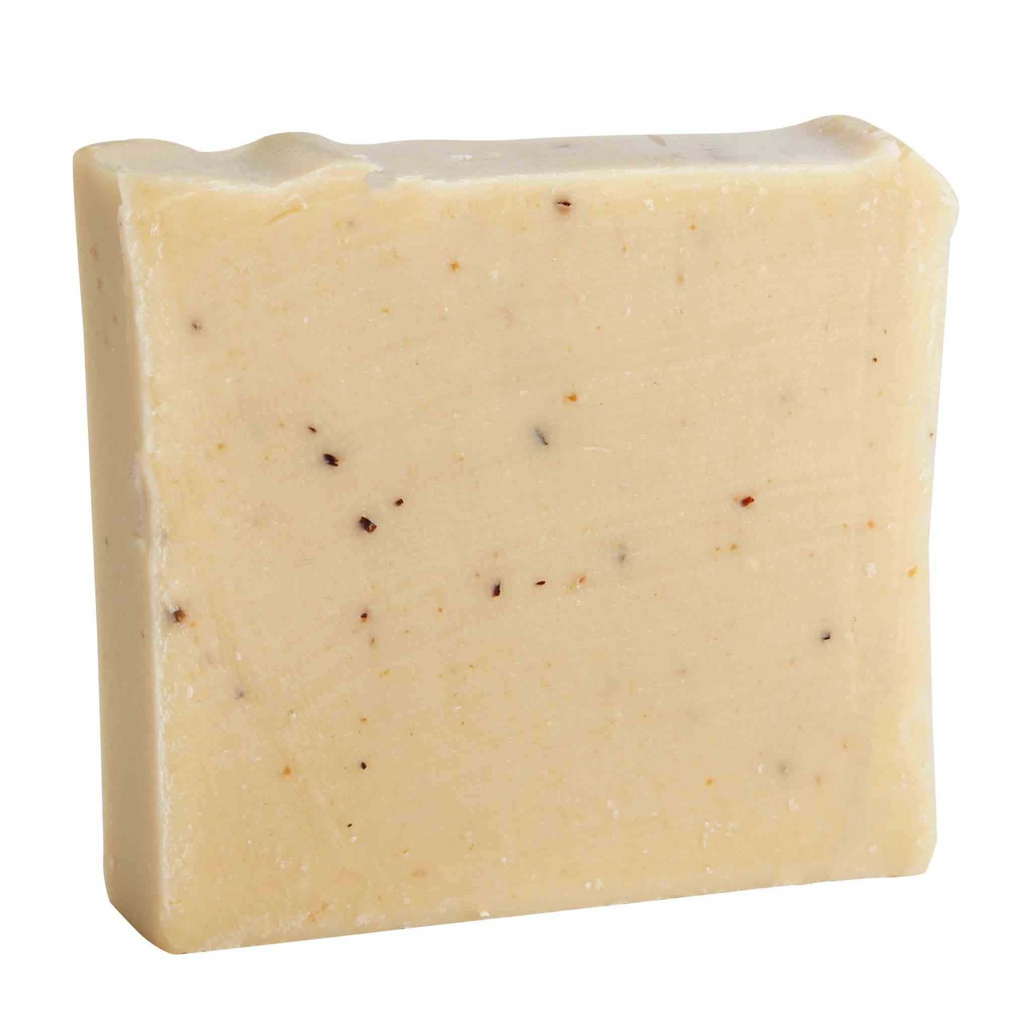 About Face Beauty Bar made with organic olive oil, hawthorn berries, chamomile, and St. John's wort for nourishing, soothing, and anti-aging skincare