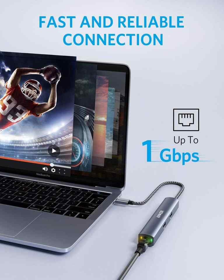 Anker <b>543</b> USB-C Hub (6-in-1, Slim)
