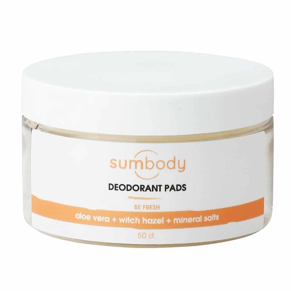 Be Fresh Deodorant Pads natural odor-neutralizing body wipes with essential oils and mineral salts