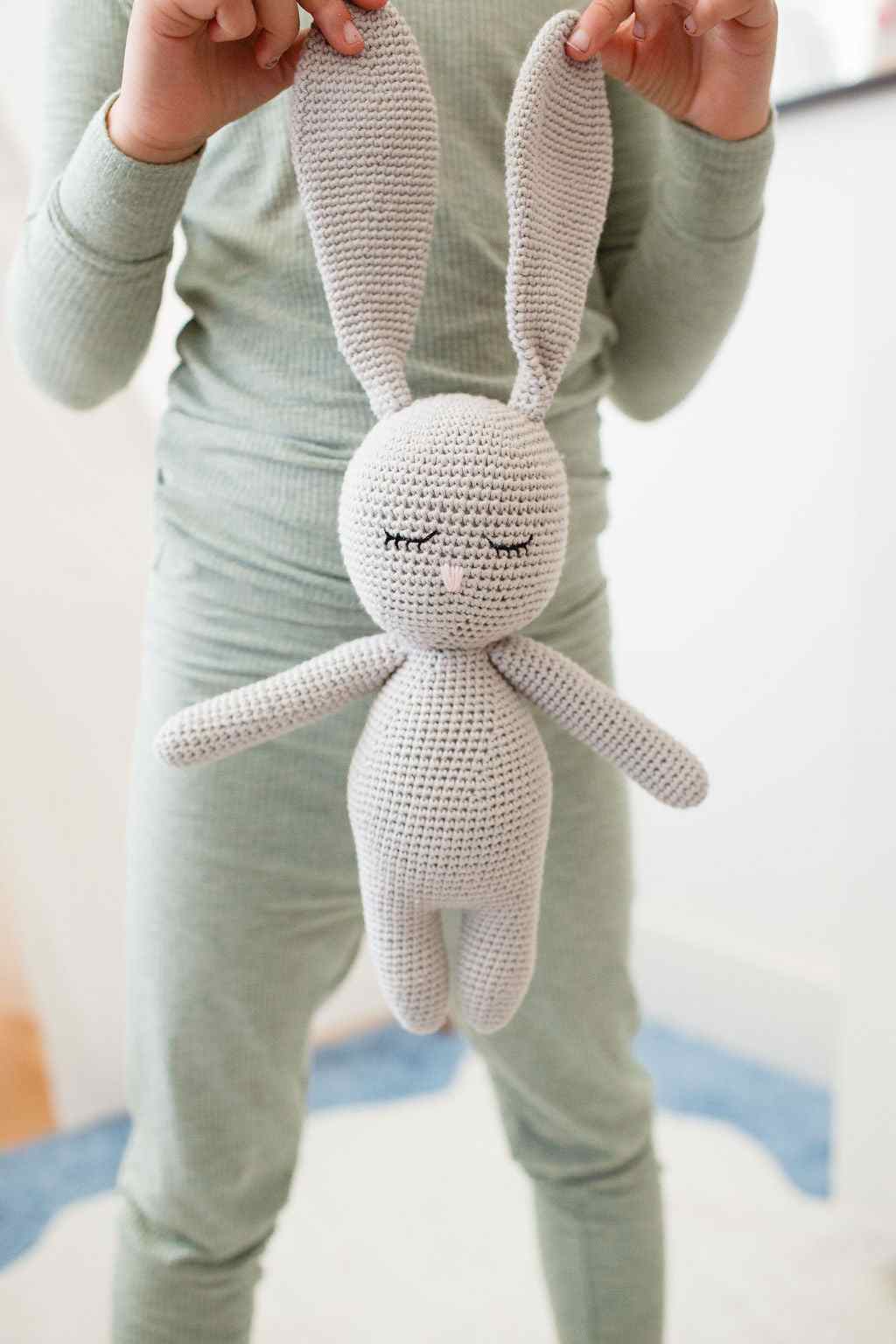 Blossom the Bunny Sleepover Friend plush toy with sleeping bag for cozy bedtime cuddles and comfort