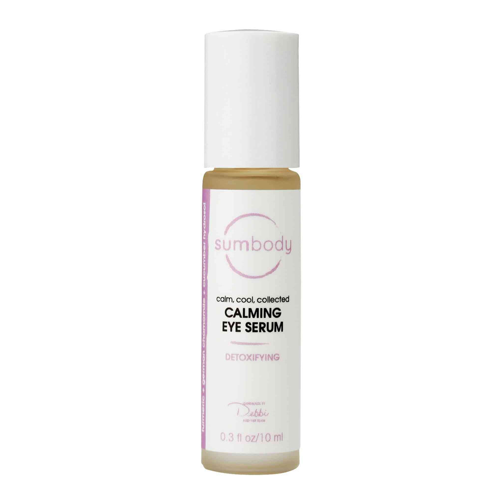 Calm, Cool, Collected eye serum roll-on with cooling steel ball for reducing puffiness and dark circles