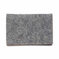 Kyrgies felt and leather bifold wallet made from natural wool felt and vegetable tanned leather with slim, stylish design