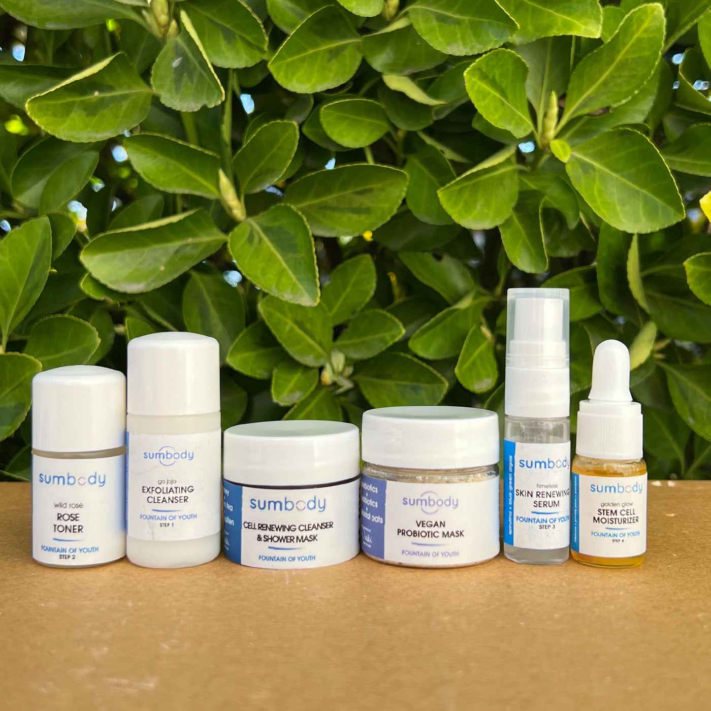 Fountain of Youth Mini Kit for perfect skin in 5 steps with brightening and anti-aging ingredients