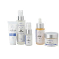 Sumbody Fountain of Youth skincare collection with cleanser, toner, serum, moisturizer, and probiotic mask for youthful glowing skin