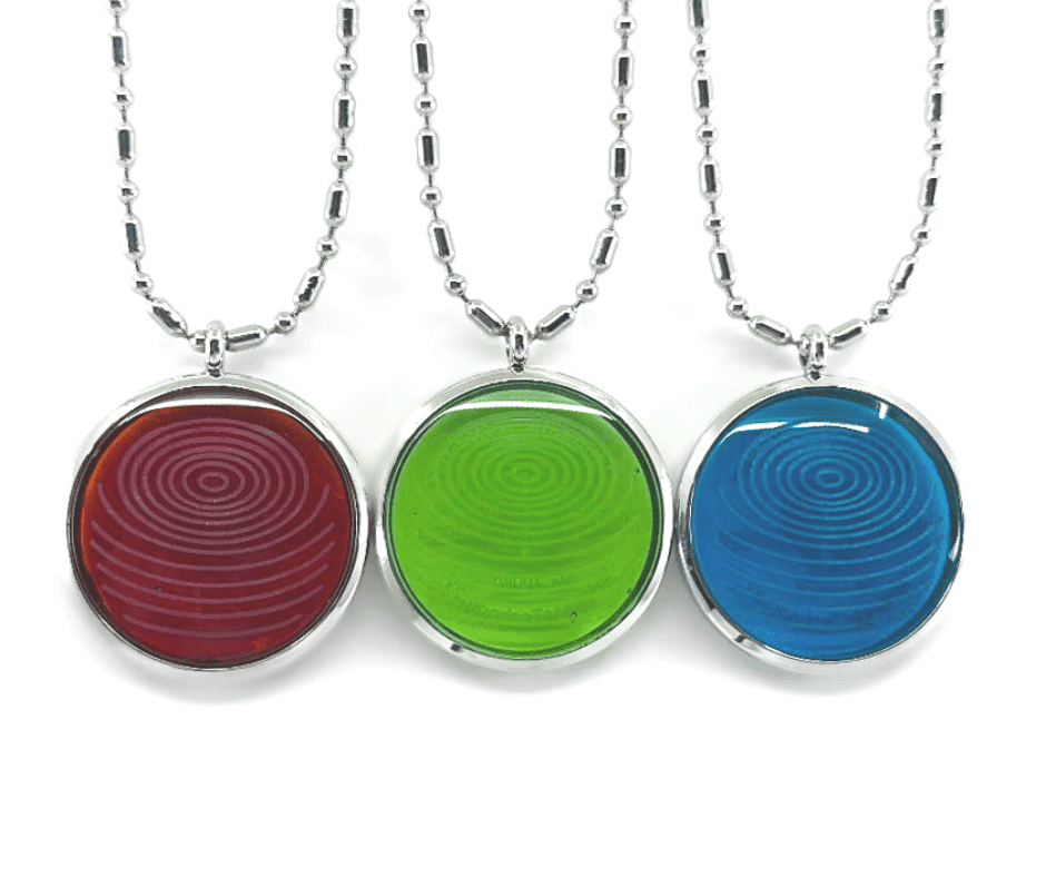Ion Glass Defense Pendant 31MM with negative ion EMF shield and stainless steel design