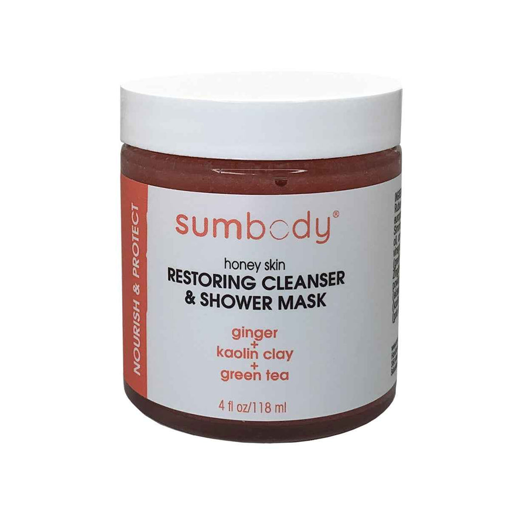 Honey Skin Restoring Cleanser and Shower Mask with antioxidants and hydrating ingredients for glowing skin