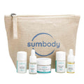5 Steps to Perfect Skin hydrating mini kit with travel-sized skincare products for radiant, youthful complexion