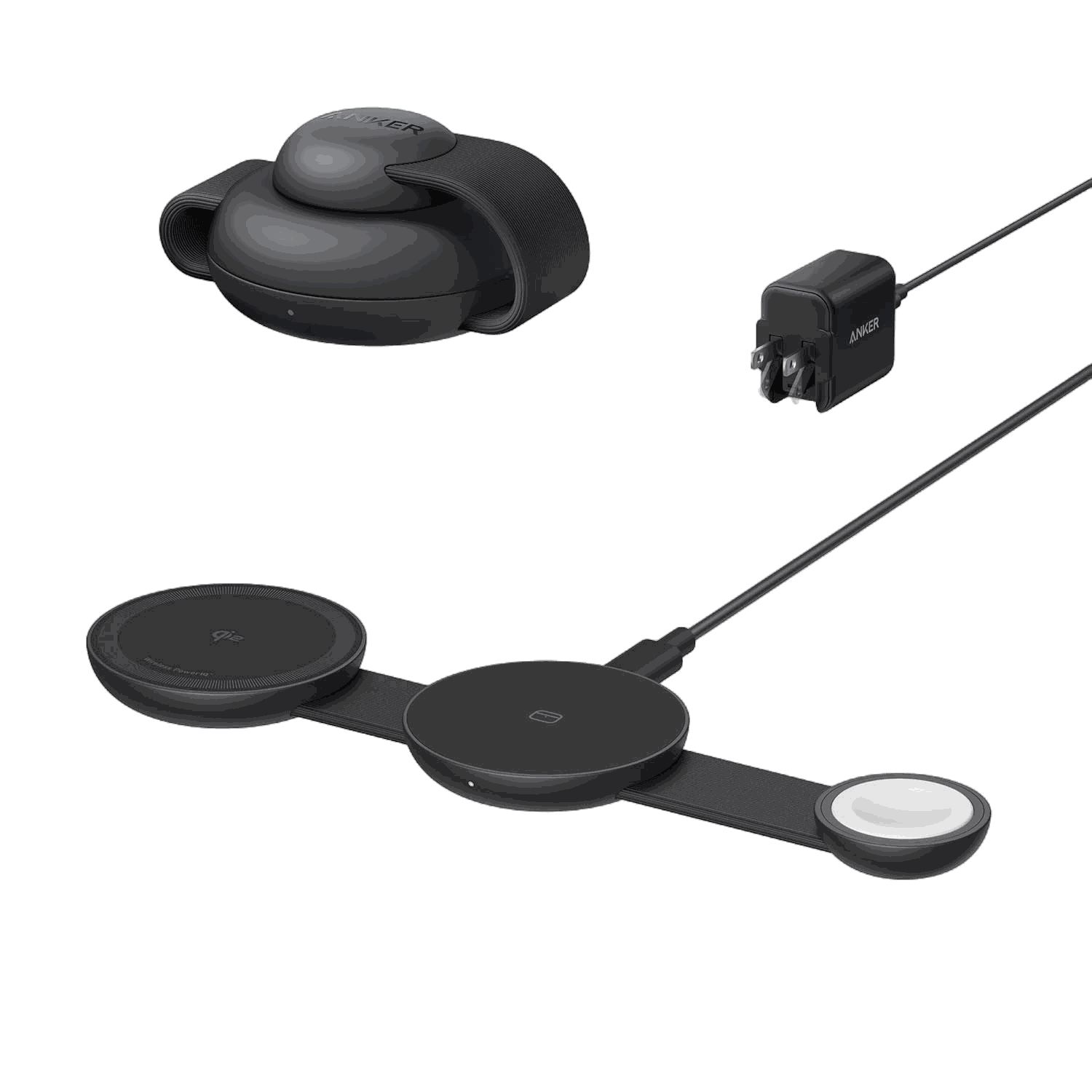 Anker MagGo Wireless Charging Station 3-in-1 foldable pad charging iPhone and Apple Watch fast and portable