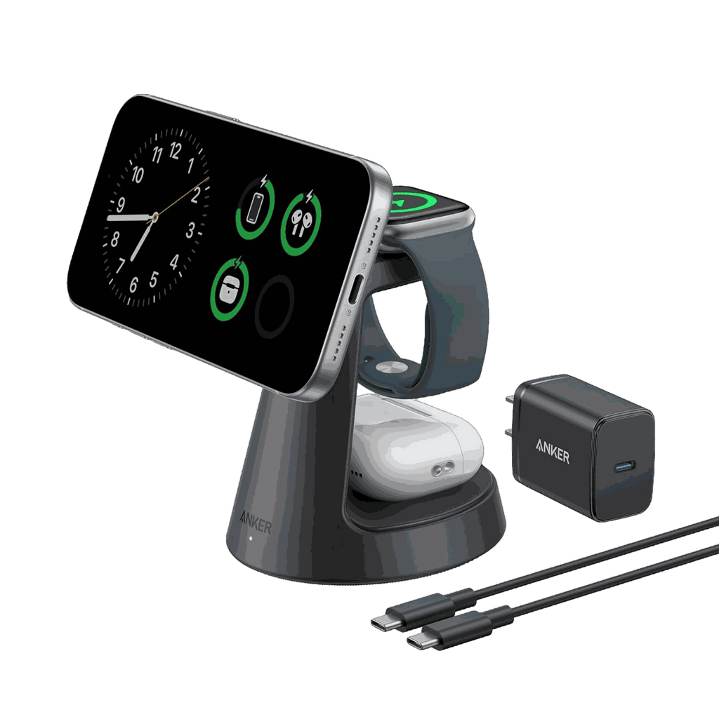 Anker MagGo Wireless Charging Station (3-in-1, Dock Stand)