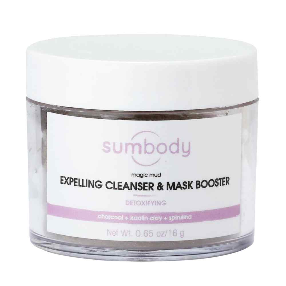 Magic Mud cleanser and mask booster jar with natural clay and botanical extracts