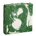 Bar of Mint Cloud Natural Soap with creamy lather and natural ingredients on a white background
