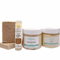 Get Sum Bath & Body Sunkissed Vanilla assortment with lip balm, salt scrub, bath milk, and vanilla soaps