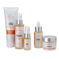 Diagram illustrating 5 steps to perfect skin nourish and protect routine for anti-aging benefits