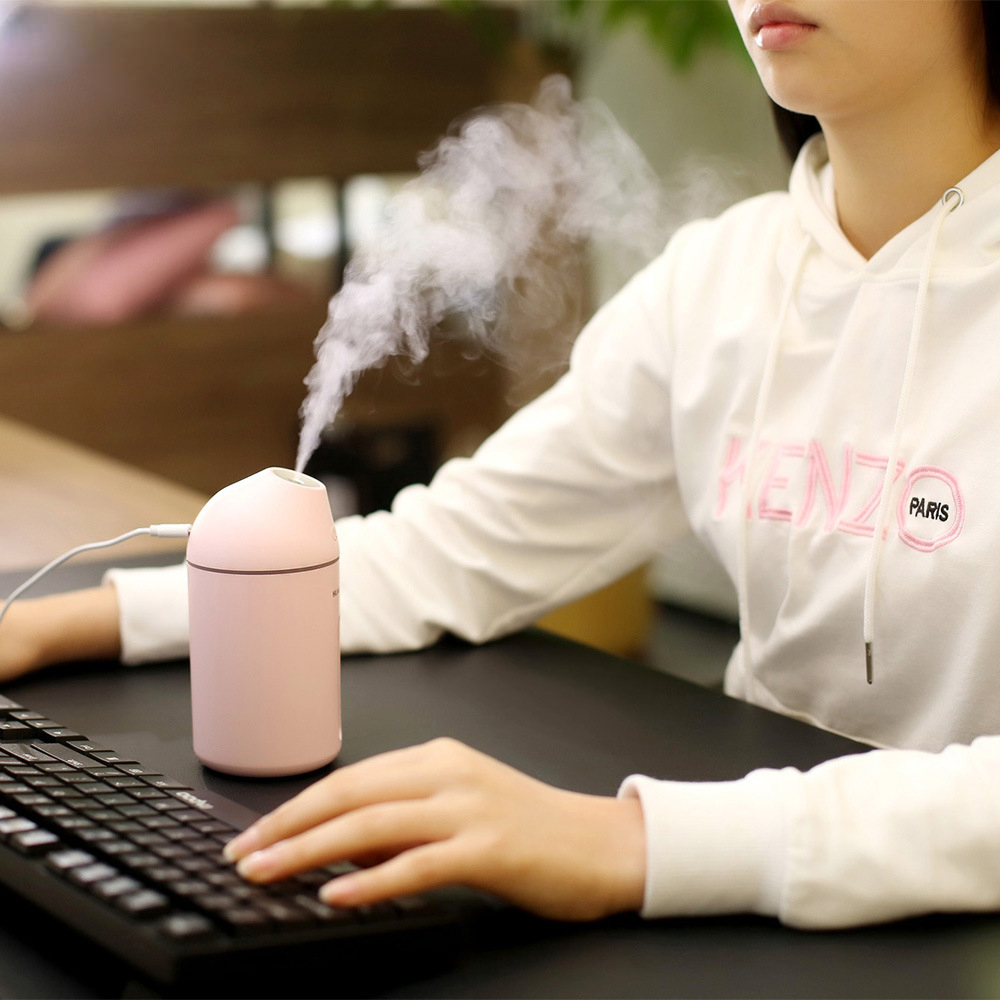 AromaDrive 300ml USB Essential Oil Diffuser – Portable Ultrasonic Cool Mist Humidifier with LED Night Light
