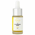 Bottle of Rebel Scar Erasing Serum with vegan certification icon