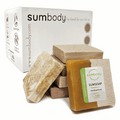Rich Hydration Natural Soap 6-pack with moisturizing mango butter, goat milk, coconut milk, cream, and lemon ingredients