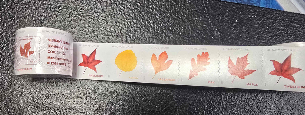 Vibrant Leaves Postcard Stamps(Coil of 100)