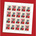 Sheet of 20 Forever 2023 Love Stamps featuring cats and dogs puppy First Class postage