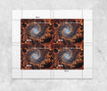 2025 Spiral Galaxy Priority Mail postage stamps featuring a vibrant spiral galaxy design