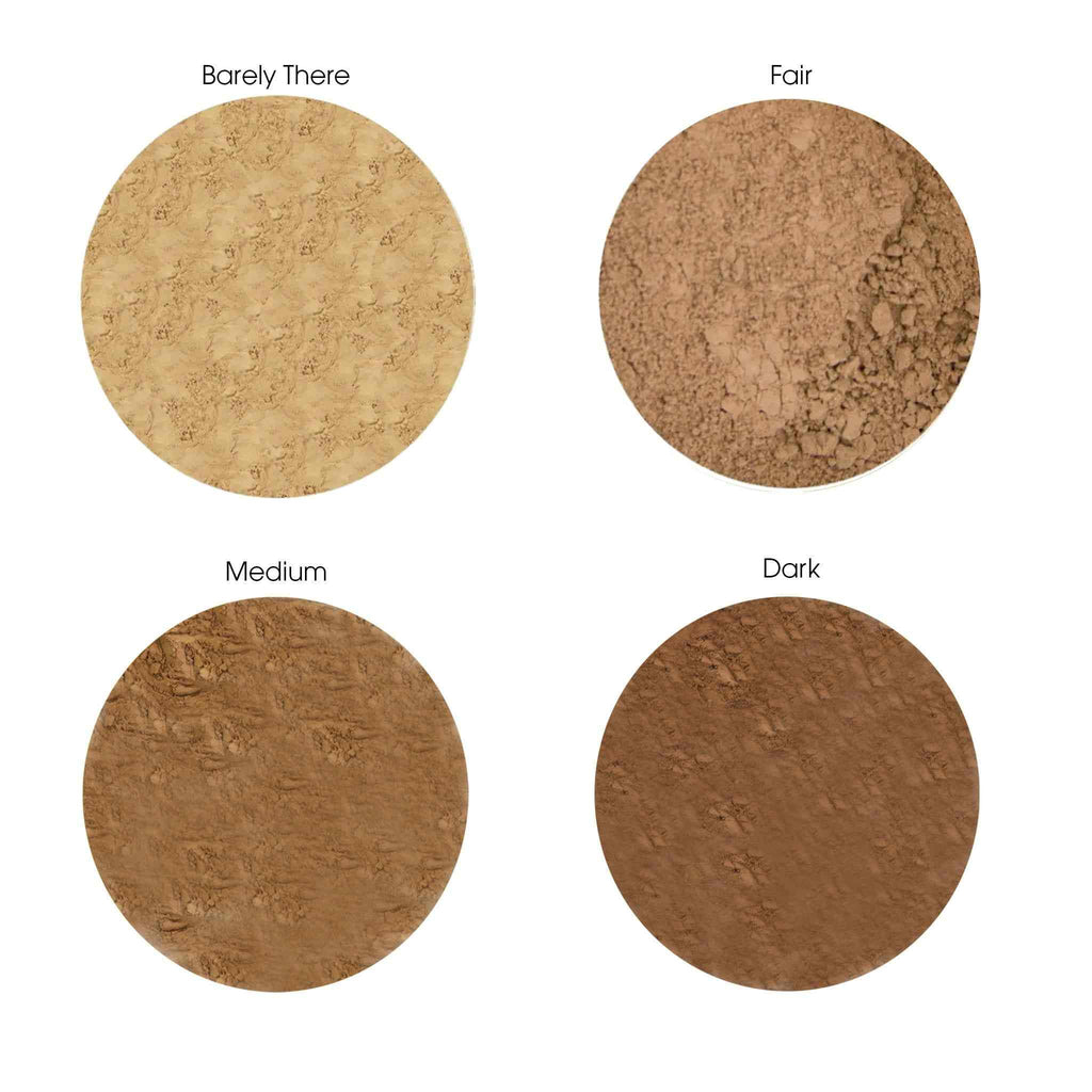 Rosy Glow Foundation mineral powder compact with rosy tint