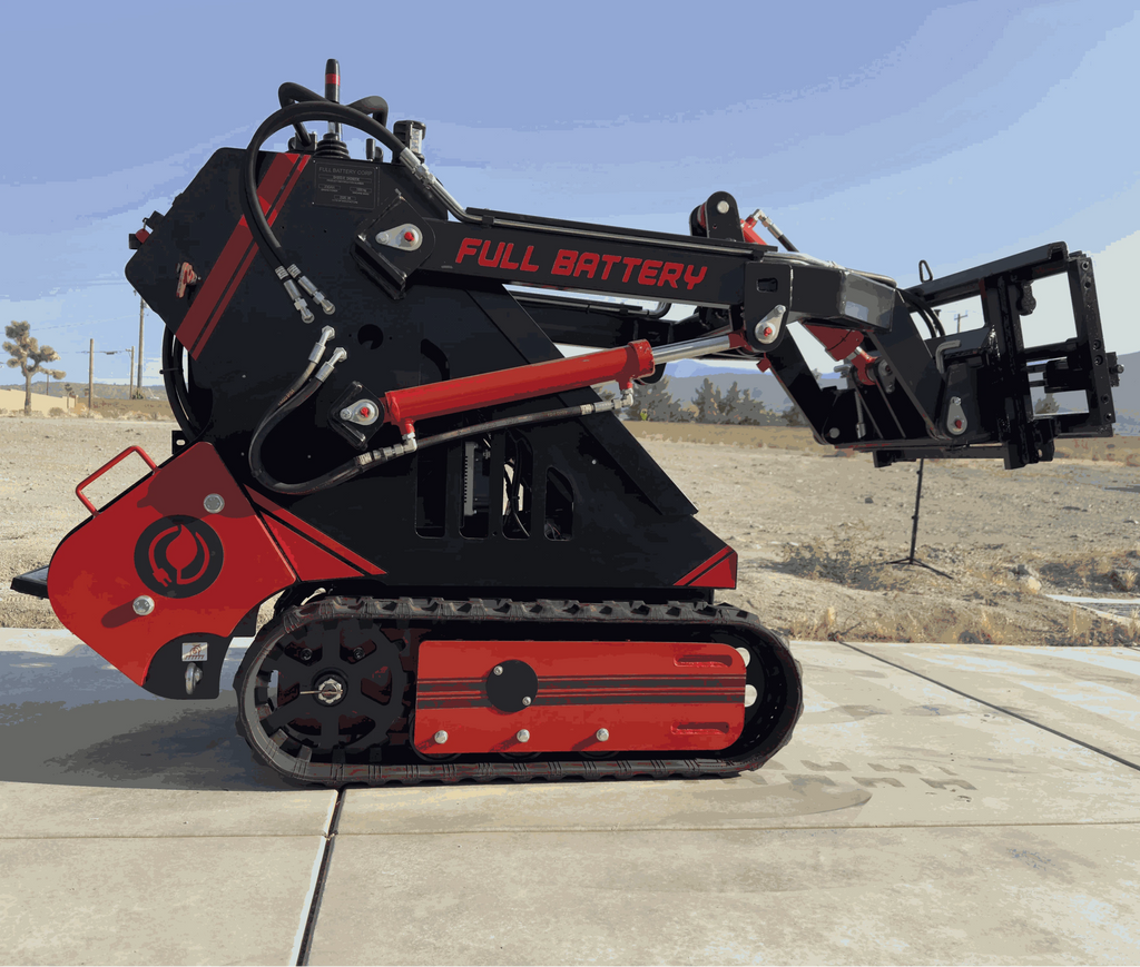 72V 16.4kWh Lithium Electric Mini Track Loader Skid Steer