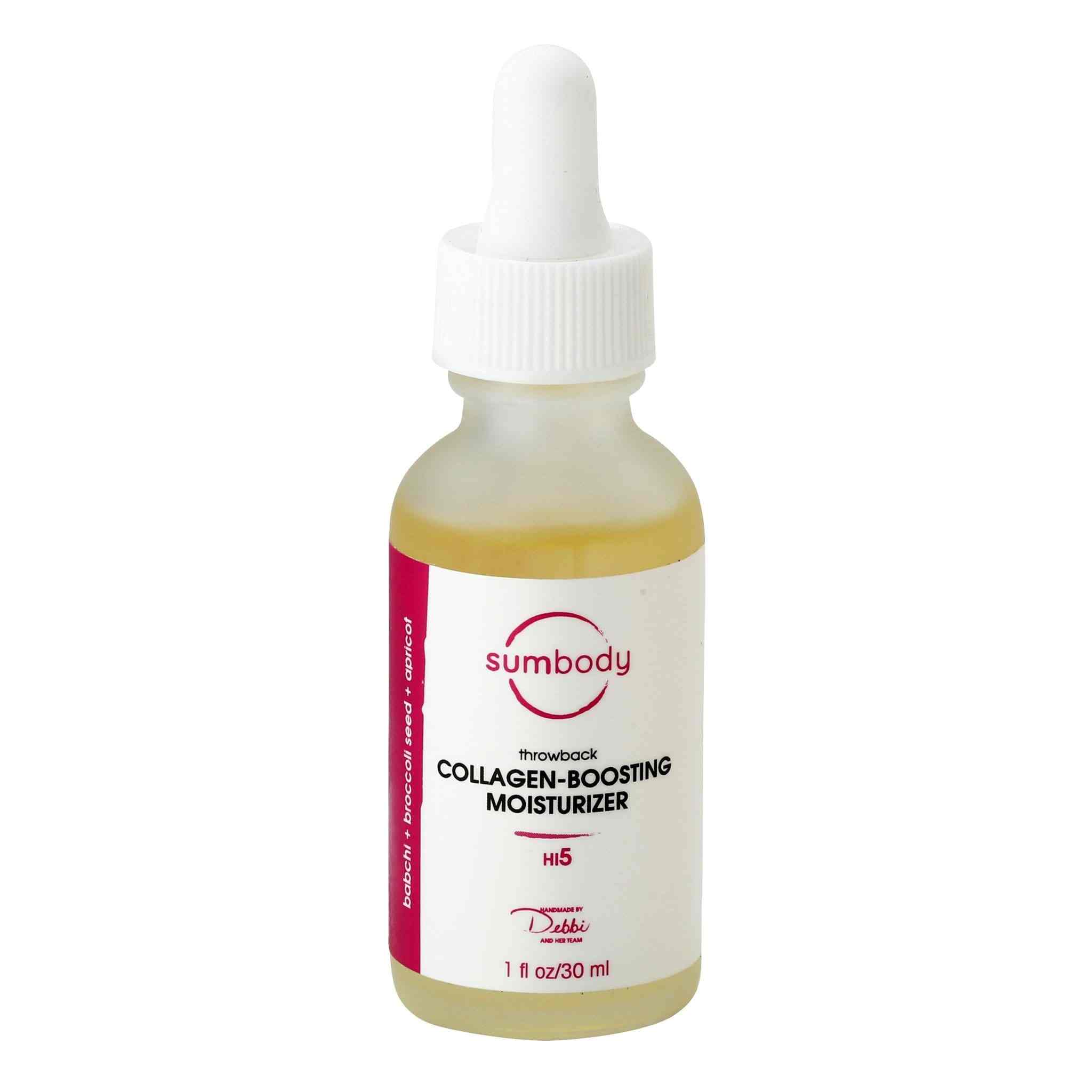Throwback Collagen-Boosting Moisturizer tube with natural oils and vitamins for youthful skin