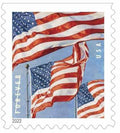 USPS Flag Forever First Class 20ct booklet featuring American flag stamps from 2020-2025